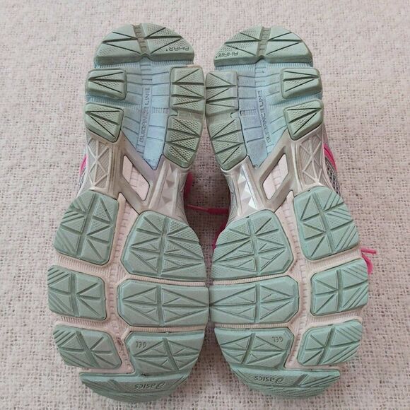 ASICS GT-1000 3 Road-Running Shoes - Women's Size 8 Aqua, Silver And Hot… - Picture 8 of 8